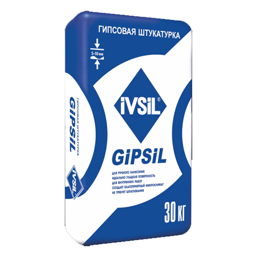 Штукатурка IVSIL GIPSIL 30 кг | СтройБум