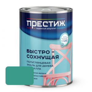 Эмаль акриловая полуглянцевая ПРЕСТИЖ Бирюзовая