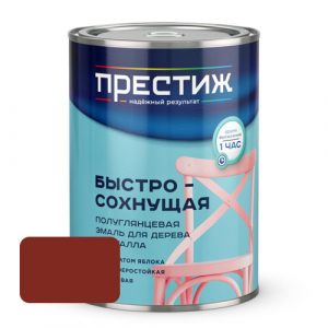 Эмаль акриловая полуглянцевая ПРЕСТИЖ Вишневая