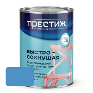 Эмаль акриловая полуглянцевая ПРЕСТИЖ Голубая