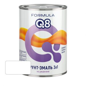Грунт-эмаль по ржавчине FORMULA Q8 Белая 2.7
