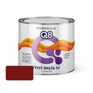 Грунт-эмаль по ржавчине FORMULA Q8 Виневая 09