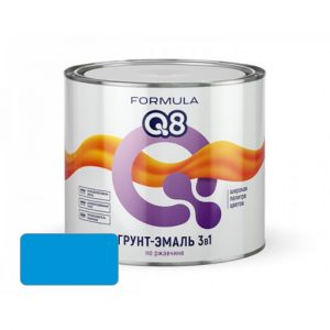 Грунт-эмаль по ржавчине FORMULA Q8 Голубая 09