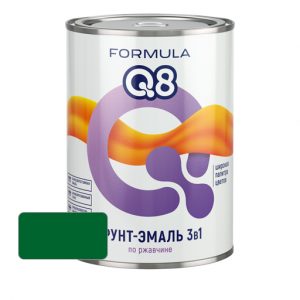 Грунт-эмаль по ржавчине FORMULA Q8 Зеленая 2.7