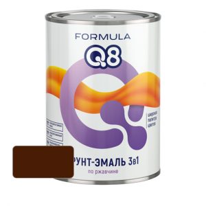 Грунт-эмаль по ржавчине FORMULA Q8 Коричневая 2.7