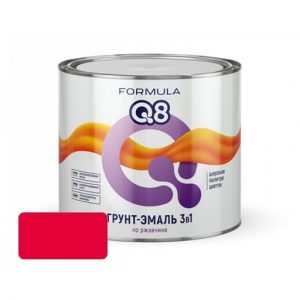 Грунт-эмаль по ржавчине FORMULA Q8 Красная 09