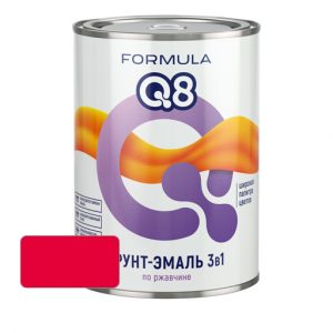 Грунт-эмаль по ржавчине FORMULA Q8 Красная 2.7