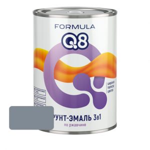 Грунт-эмаль по ржавчине FORMULA Q8 Серая 2.7
