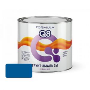 Грунт-эмаль по ржавчине FORMULA Q8 Синяя 09