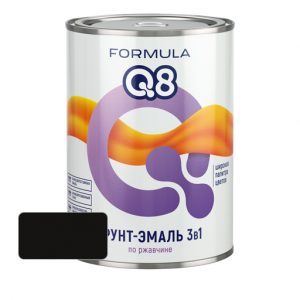 Грунт-эмаль по ржавчине FORMULA Q8 Черная 2.7