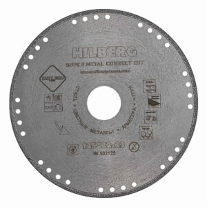 Диск алмазный отрезной 115-22,23 Hilberg Super Metal Correct Cut